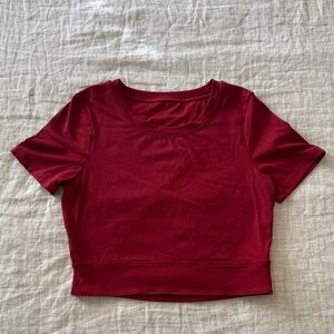 Lorna Jane Red Crop Top